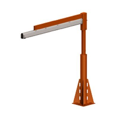 MJBA2300 | Jib Crane, Floor mount, 615 lb cap, 12 ft boom image 1