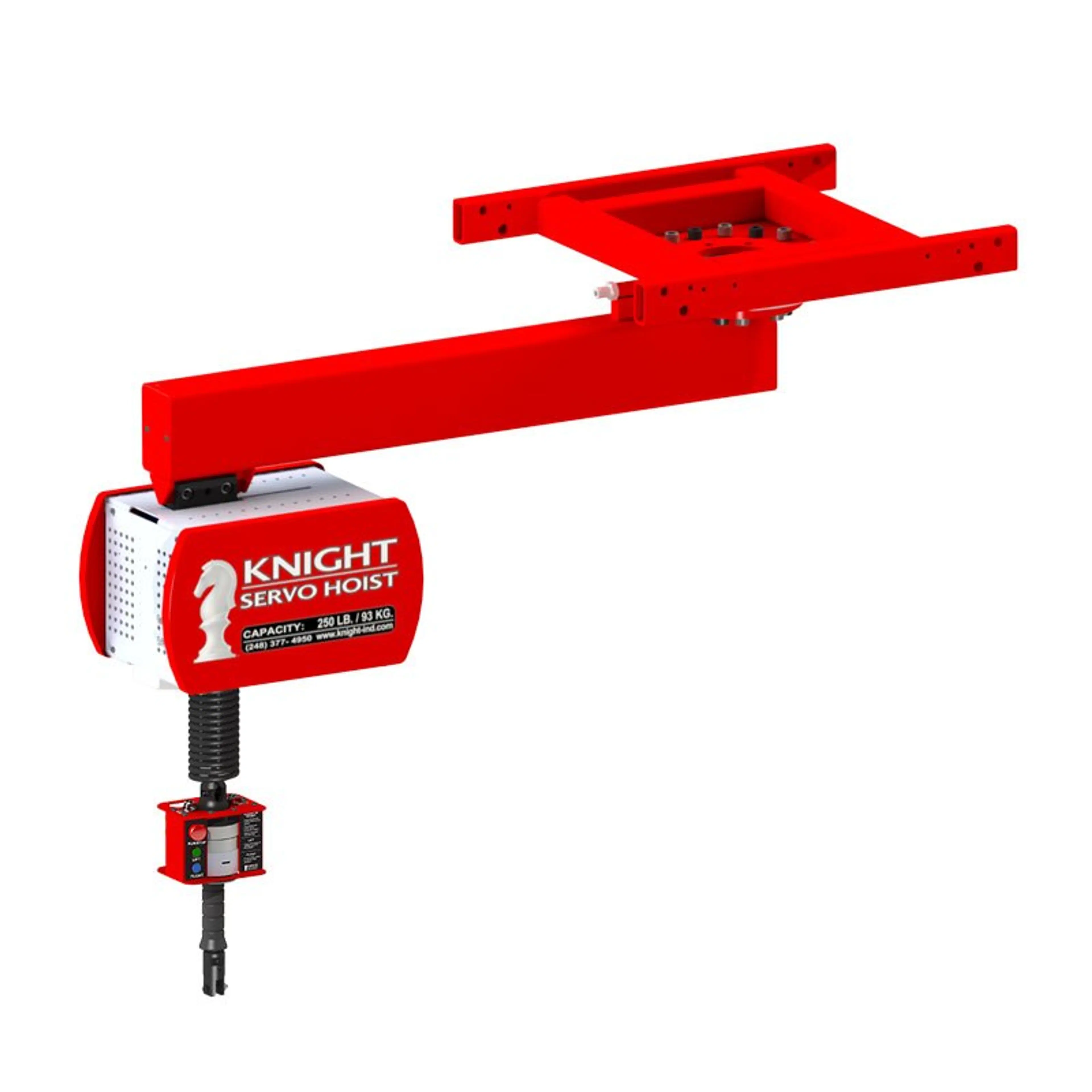 KSHEB750-2301 | Single Phase, Articulating Boom Arm Servo Hoist, 750 lb capacity