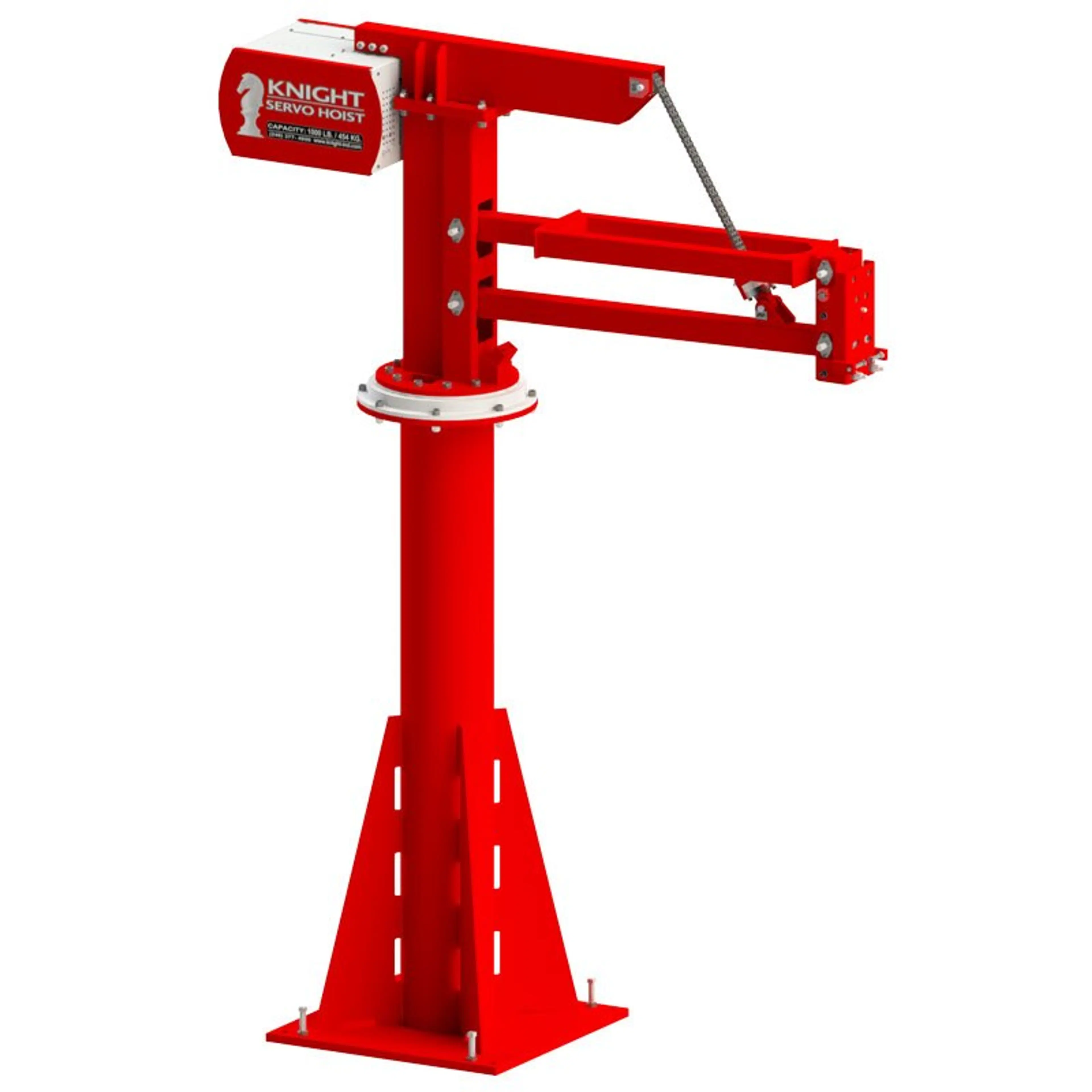 KSHFA500-2301 | Single Phase, Floor Mounted Articulating Arm Servo Hoist, 500 lb capacity