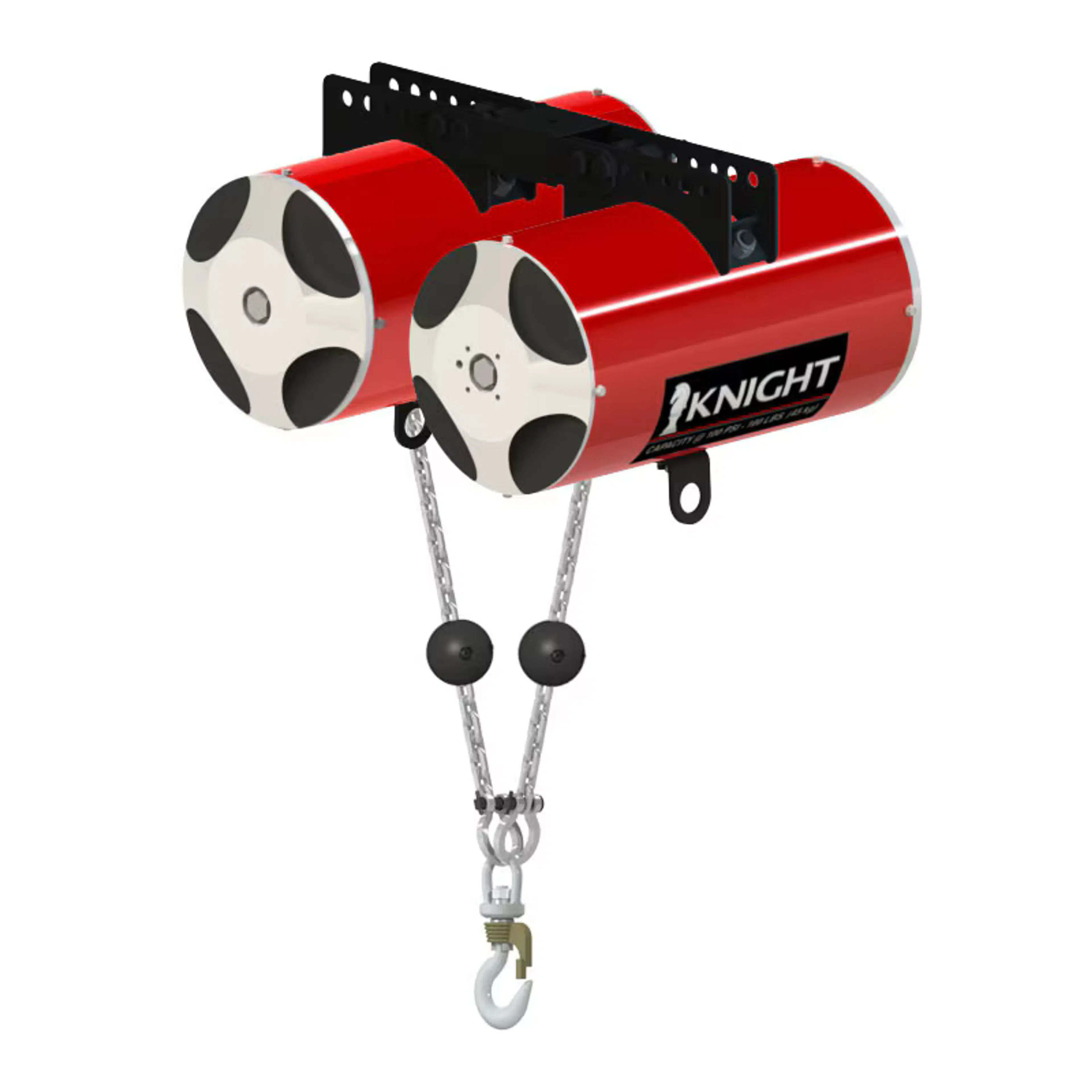 TKBC700-067 | Tandem Chain Air Balancer, reeved, chain, 700 lbs, 67 in. travel