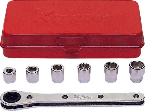 1203 | Socket Set 5-10mm 6 point 7 pieces image 1
