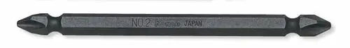 123PG.100-3(9) | 1/4 Hex Dr. Double Ended Bit PH3 Length 100mm Magnetized image 1