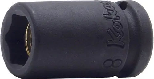 12400MG-4 | 1/4 Sq. Dr. Socket 4mm 6 point Length 23mm Magnet image 1