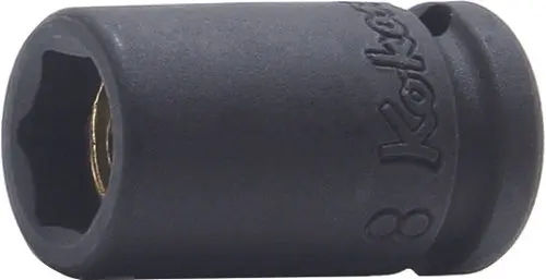 12400MG-9 | 1/4 Sq. Dr. Socket 9mm 6 point Length 23mm Magnet image 1