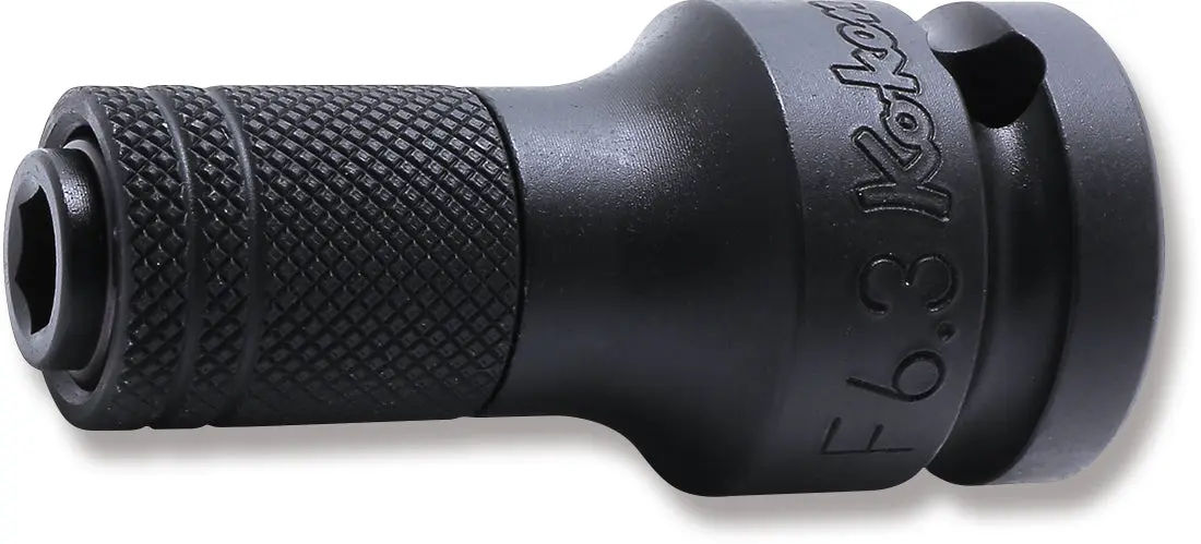 14142-F6.3 | 1/2 Sq. Dr. Bit Holder 1/4 Hex Length 55mm Locking Quick Release image 1