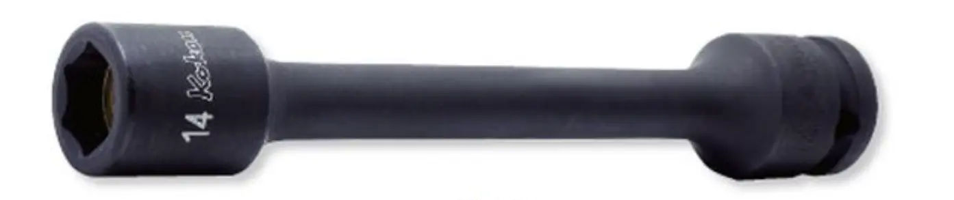 14145MG.200-14 | 1/2'' Sq. Dr. 6 Point 200mm Length Extension Socket in 14mm w/ Magnet image 1