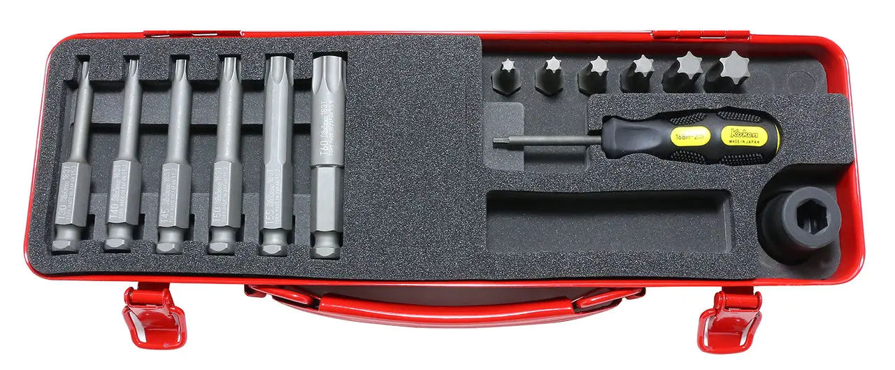 14210T | 1/2 Sq. Dr. Bit + Bit Holder Set TORX T30-T60 14 pieces image 1