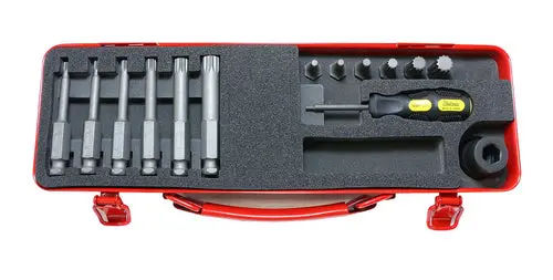 14210X | 1/2 Sq. Dr. Bit + Bit Holder Set XZN M4-M12 14 pieces image 1