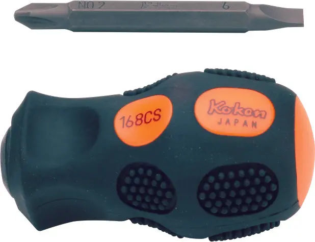 168CS-2X6 | Interchangeable Screwdriver PH2 x 6mm Stubby Length 86mm image 1