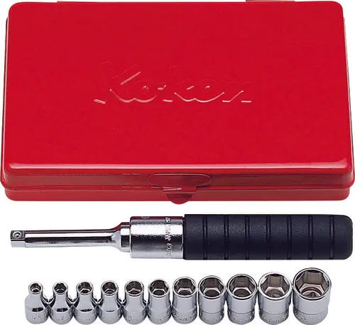 2203M | 1/4 Sq. Dr. 12 Piece 6-Point Metric Socket set 4-13mm image 1