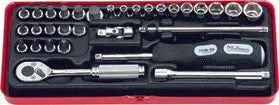 2257M | 1/4 Sq. Dr. Socket set 6 point 31 pieces image 1