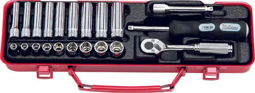 2277 | 1/4 Sq. Dr. 21 Piece Metric 6-Point Socket Set 5.5-13mm image 1