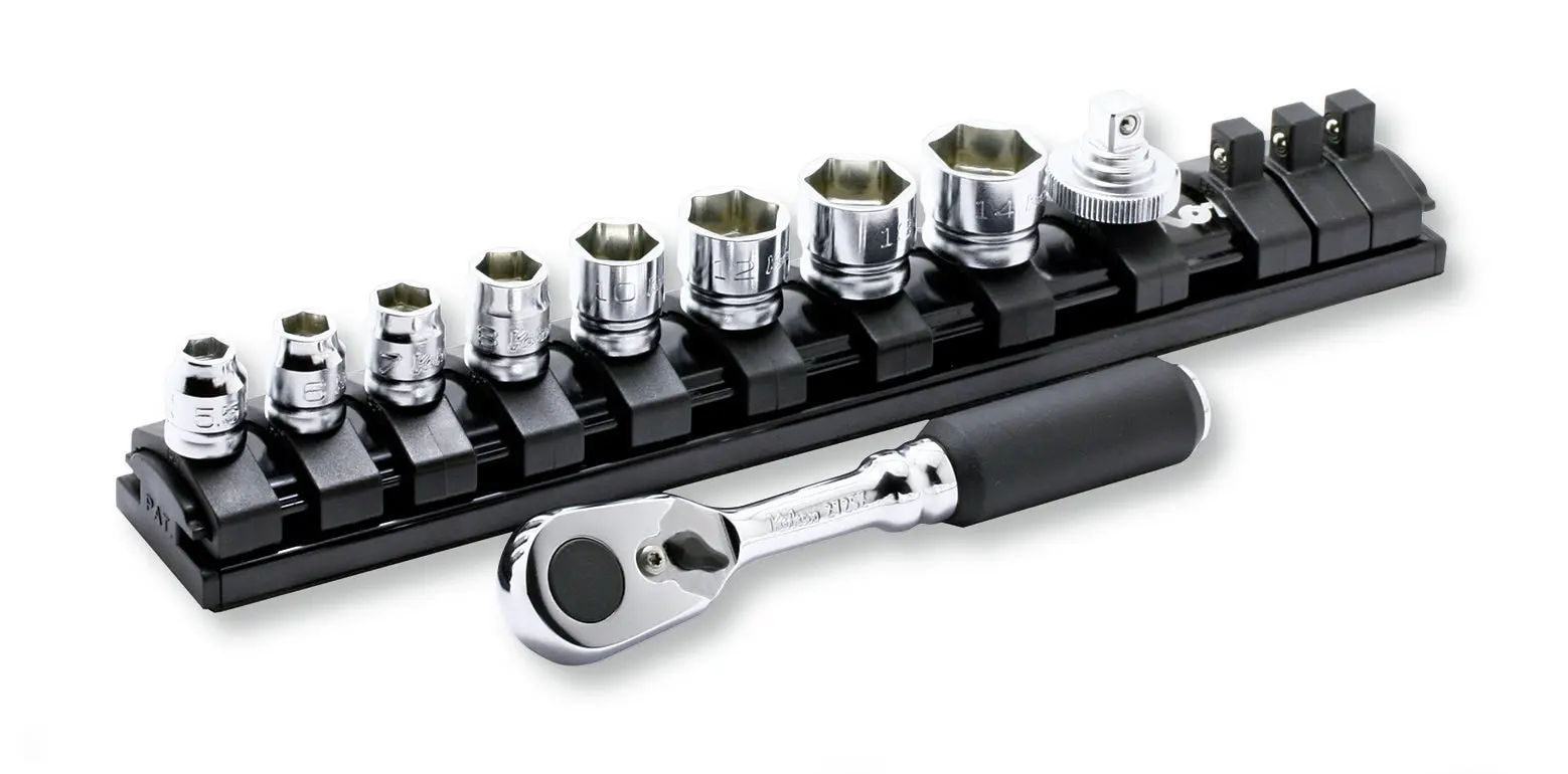 2285ZE | 1/4 Sq. Dr. 10 Piece Z-Series 72 Tooth Ratchet, 6-Point Socket Set 5.5-14mm image 1