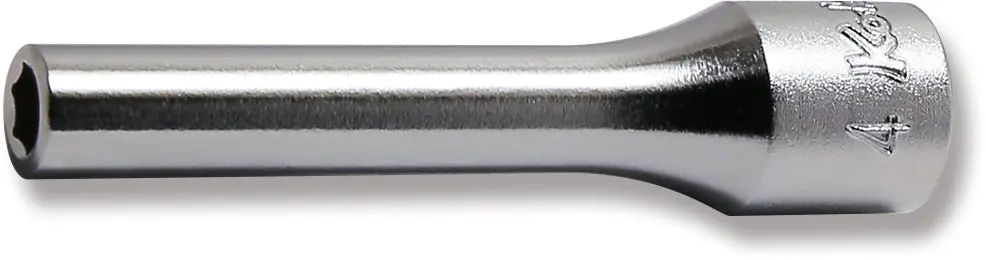 2300M-4 | 1/4 Sq. Dr. Socket 4mm 6 point Length 50mm image 1