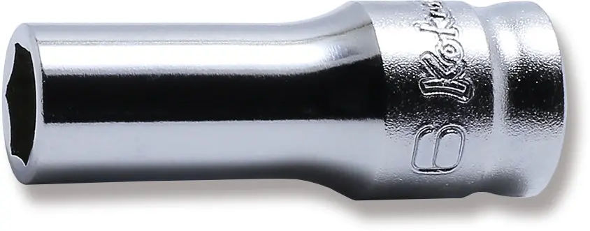 2300XZ-6 | 1/4 Sq. Dr. Socket 6mm 6 point Length 30mm Z-series image 1