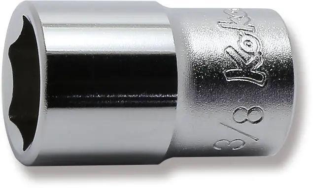 2400A-3/8 | 1/4 Sq. Dr. 6 point chrome SAE Socket 3/8 image 1