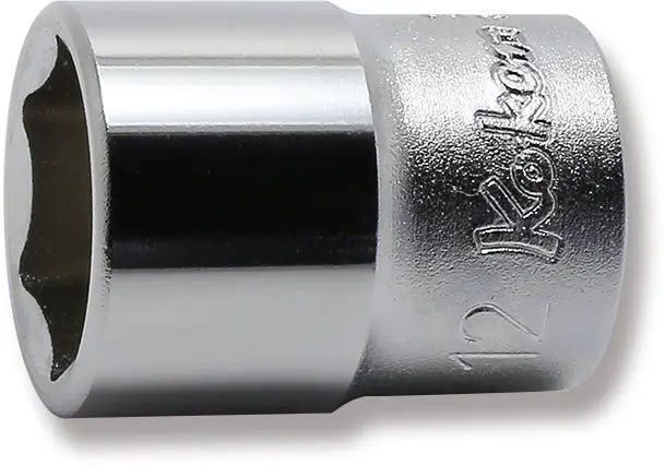2400M-12 | 1/4 Sq. Dr. 6 point chrome Metric Socket 12mm image 1