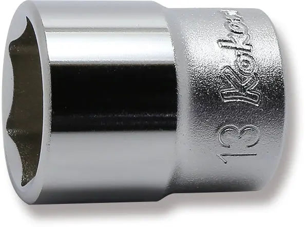 2400M-13 | 1/4 Sq. Dr. 6 point chrome Metric Socket 13mm image 1