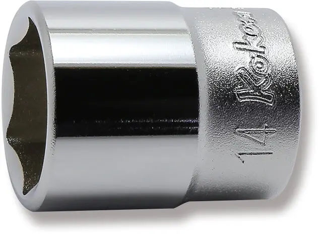 2400M-14 | 1/4 Sq. Dr. 6 point chrome Metric Socket 14mm image 1