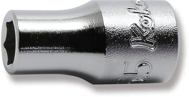 2400M-5.5 | 1/4 Sq. Dr. 6 point chrome Metric Socket 5.5mm image 1