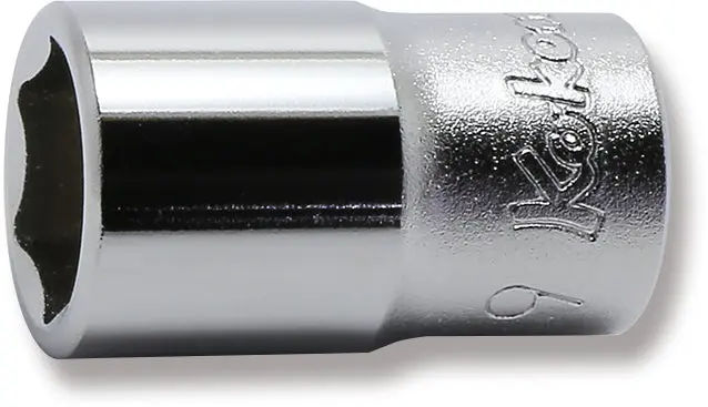 2400M-9 | 1/4 Sq. Dr. 6 point chrome Metric Socket 9mm image 1