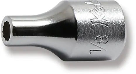 2405A-1/8 | 1/4 Sq. Dr. 12 point chrome SAE Socket 1/8 image 1
