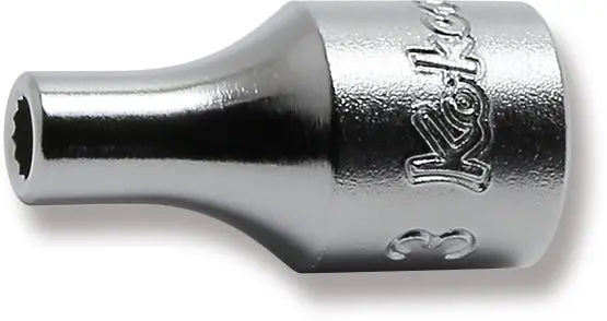 2405M-3 | 1/4 Sq. Dr. 12 Point chrome Metric Socket 3mm image 1