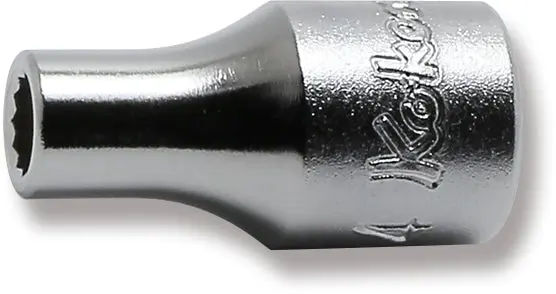2405M-4 | 1/4 Sq. Dr. 12 Point chrome METRIC Socket 4mm image 1