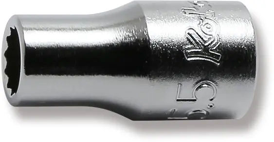 2405M-5.5 | 1/4 Sq. Dr. 12 Point chrome METRIC Socket 5.5mm image 1