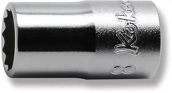 2405M-8 | 1/4 Sq. Dr. 12 Point chrome METRIC Socket 8mm image 1
