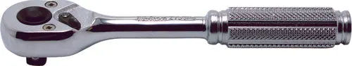 2753NB | 1/4 Sq. Dr. Ratchet Handle 20 teeth Push Button Length 115mm Metal Handle image 1