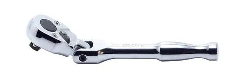 2774PS-3/8 | 3/8 Sq. Dr. Ratchet Handle 24 teeth Flexible Head Length 120mm Polished Handle image 1
