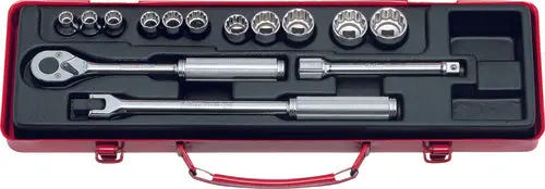 3220M | 3/8 Sq. Dr. 14 Piece 12-Point Metric Socket Set 8-22mm image 1