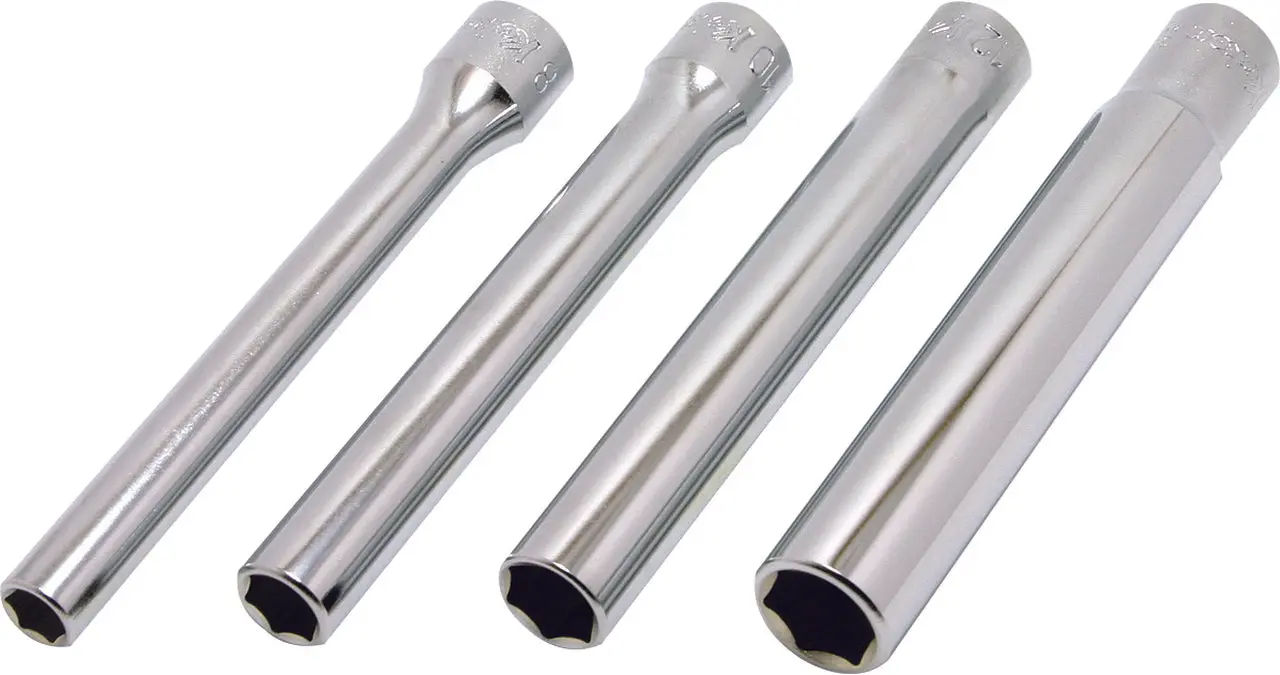 3300M/4-L120 | 3/8 Sq. Dr. Socket set 8mm-14mm 6 point Length 120mm 4 pieces image 1