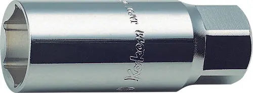 3300S-16 | 3/8 Sq. Dr. Spark Plug Socket 16mm 6 point Length 70mm Rubber image 1