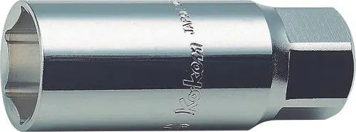 3300S-18 | 3/8 Sq. Dr. Spark Plug Socket 18mm 6 point Length 70mm Rubber image 1