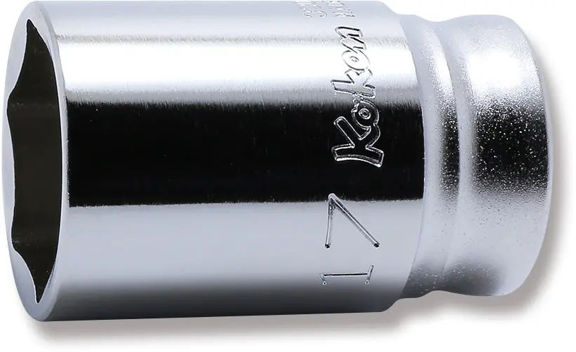 3300XZ-17 | 3/8 Sq. Dr. Z-series Metric Semi-Deep 6 point Chrome Socket - 17mm image 1