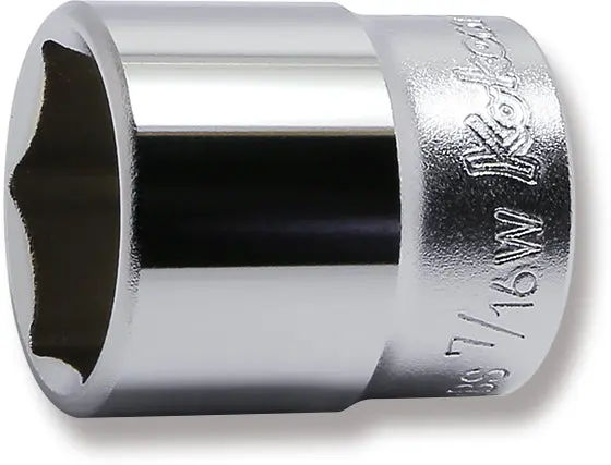 3400W-7/16 | 3/8 Sq. Dr. Socket Whitworth 7/16 6 point Length 32mm image 1