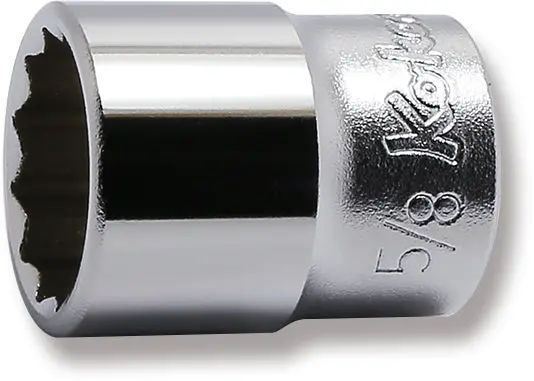 3405A-5/8 | 3/8 Sq. Dr. 12 Point SAE Chrome Socket in 5/8'' image 1