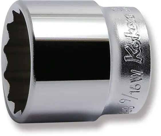 3405W-9/16 | 3/8 Sq. Dr. Socket Whitworth 9/16 12 point Length 35mm image 1