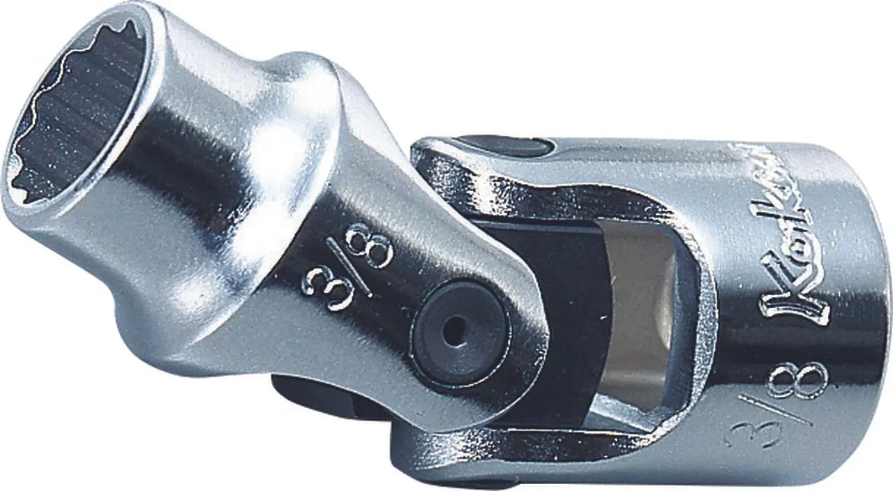 3445A-7/16 | 3/8 Sq. Dr. Universal Socket 7/16 12 point Length 49.5mm image 1