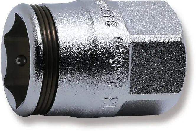 3450MH-13 | 3/8 Sq. Dr. Socket 13mm Nut Grip Length 26mm Outer Hex 17mm image 1