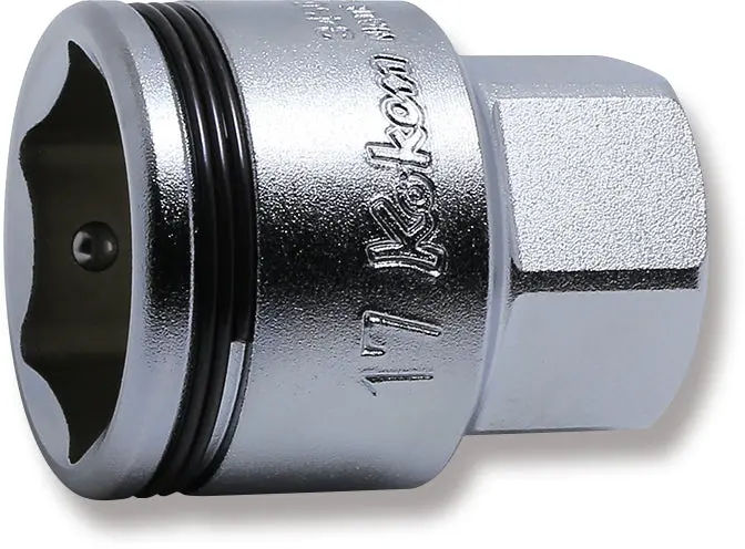 3450MH-17 | 3/8 Sq. Dr. Socket 17mm Nut Grip Length 29mm Outer Hex 17mm image 1