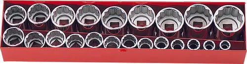 4251M | 1/2 Sq. Dr. 22 Piece 12-Point Metric Socket set 10-32mm image 1