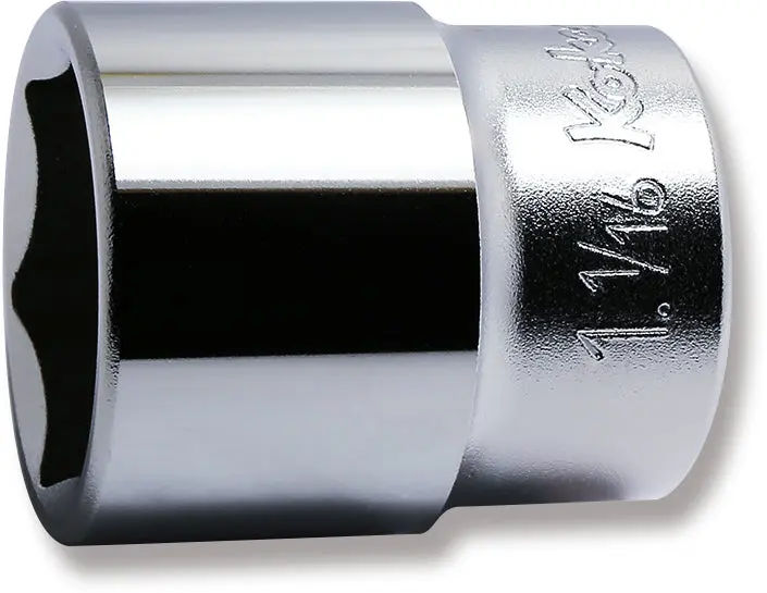 4400A-1.1/16 | 1/2 Sq. Dr. Chrome SAE 6 Point Socket 1-1/16'' image 1