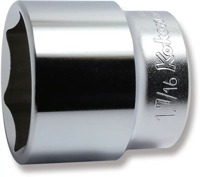 4400A-1.7/16 | 1/2 Sq. Dr. Chrome SAE 6 Point Socket 1.7/16'' image 1