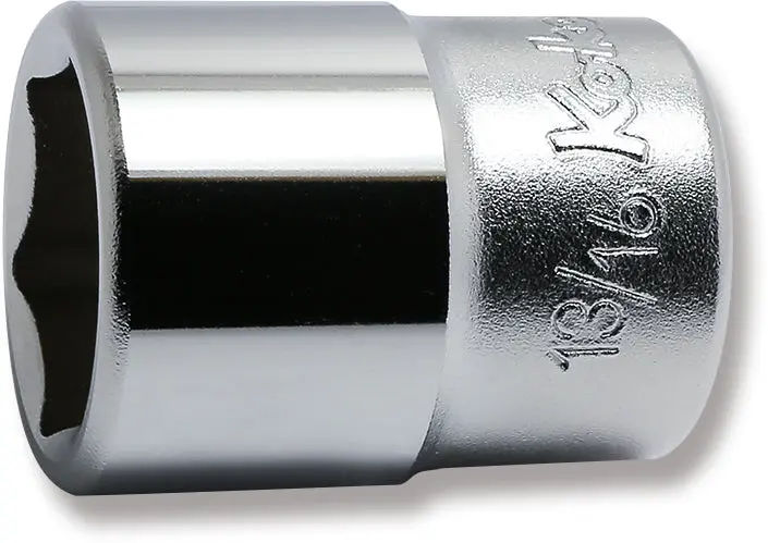 4400A-13/16 | 1/2 Sq. Dr. Chrome SAE 6 Point Socket 13/16'' image 1