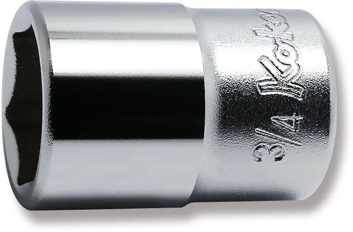 4400A-3/4 | 1/2 Sq. Dr. Chrome SAE 6 Point Socket 3/4'' image 1
