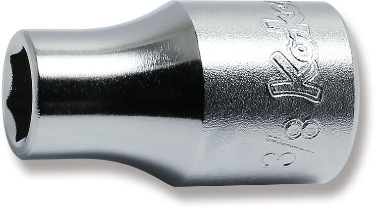 4400A-3/8 | 1/2 Sq. Dr. Chrome SAE 6 Point Socket 3/8'' image 1
