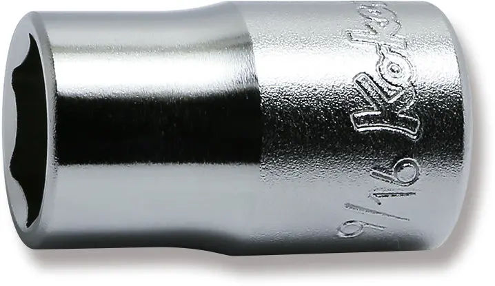 4400A-9/16 | 1/2 Sq. Dr. Chrome SAE 6 Point Socket 9/16'' image 1